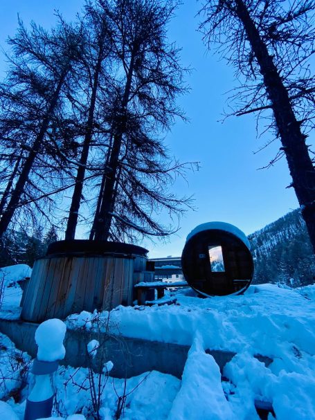 Sauna et Jacuzzi extérieur